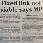 Fixed link not viable says MP and Council | Solent Freedom Tunnel