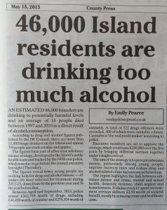 "15,000 binge drinkers and 700 crack cocaine users on the island..."