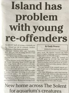 "Almost half of young criminals on the island go on to commit further offences"