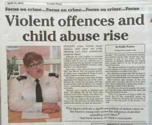 Violent offences and child abuse rise