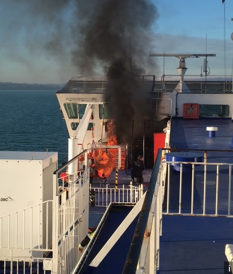 Lack of maintenance causes air condition fire on Wightlink.