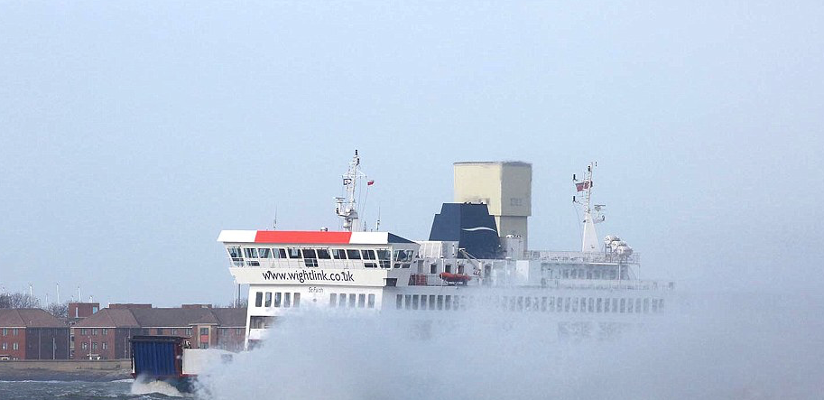 Rough weather can cause serious problems for the ferries.