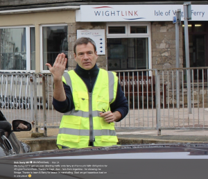 Bob Seely working for Wightlink