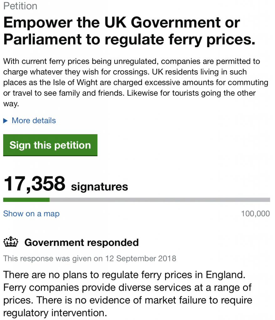 petition / solent freedom tunnel