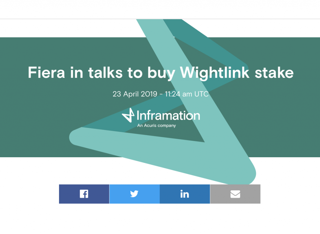 Fiera buys Wightlink 50% / Solent Freedom Tunnel